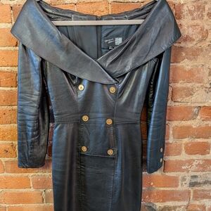 Vintage Michael Hoban Leather Dress